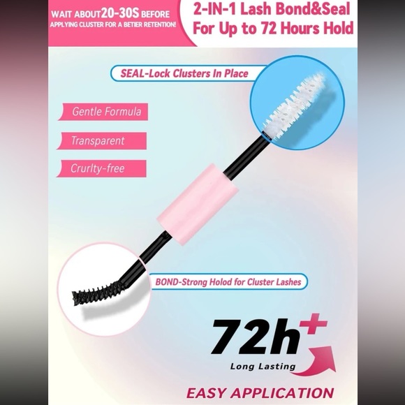 280Pcs Lash Extension Kit DIY Eyelash Extension Kit D Curl Cluster Lashes - Picture 3 of 6